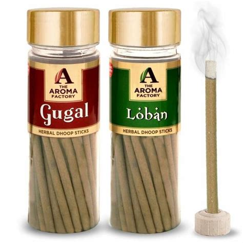 The Aroma Factory Dhoop Batti Sticks Gugal Loban Charcoal Free