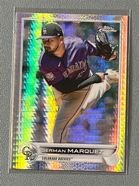 2022 Topps Chrome German Marquez Sp Prizm Refractor 219 Colorado