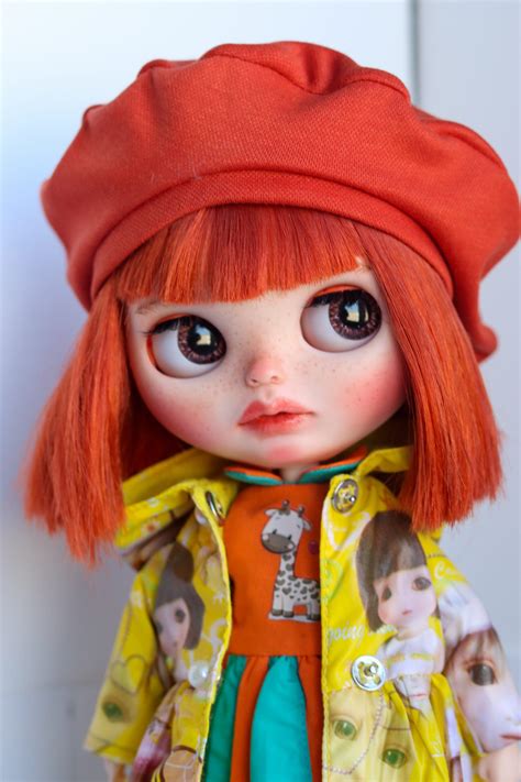 Blythe Sold Blythe Custom Oak Doll Doll With Red Hair Etsy