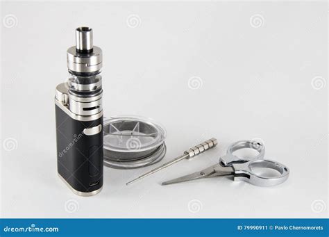 Rebuildable Dripping Vaping Atomizer Tools Stock Image Image Of