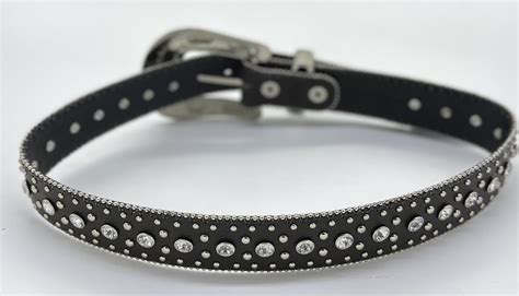 Cinto Pyramid Couro Strass Zona Country Moda Country Masculino