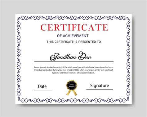 College Graduation Certificate Template