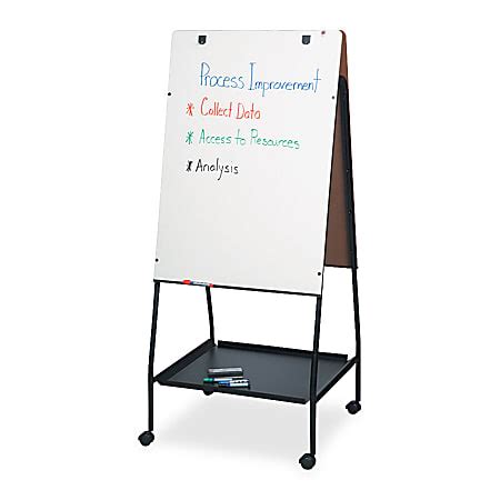 Best Rite Double Sided Melamine Easel 28 34 X 27 X 65 Black Frame