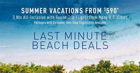 Last Minute All-Inclusive Vacation Packages - The Best Deals from ...