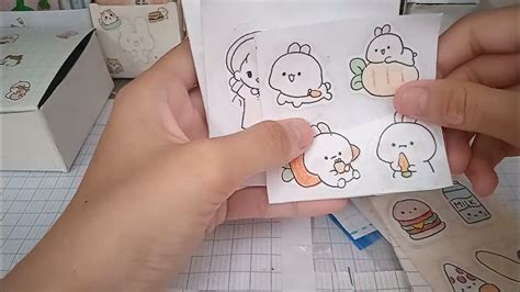 Gói Hàng Sticker Và Washi Tape Tự Làmyu Min3 Youtube