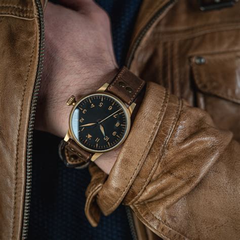 Pilot Watch Original By Laco Watches Model Memmingen Bronze