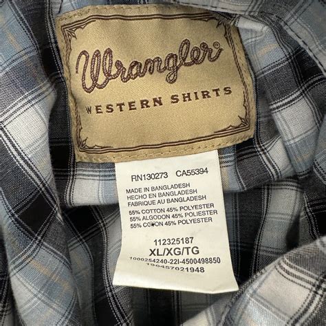 Wrangler Western Men S Pearl Snap Shirt Cowboy Yellowstone Xl Blue