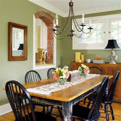 27 Gorgeous Ways To Decorate With Green Green Dining Room Dining