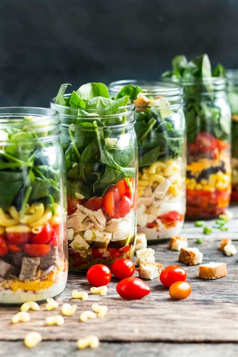 How To Make Layered Lunches Mason Jar Salads