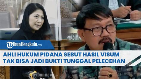 Ahli Hukum Pidana Sebut Hasil Visum Tak Bisa Jadi Bukti Tunggal