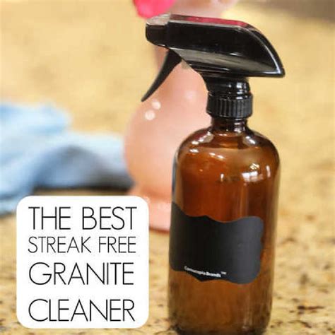 Homemade Granite Cleaner How To Clean Granite Countertops