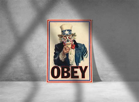 John Carpenter They Live Inspired Obey I Want You Propaganda Art Print A1 A2 A3 A4 Etsy