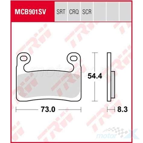 Brake Pads Sinter Street Trw Lucas Mcb Sv Motor X