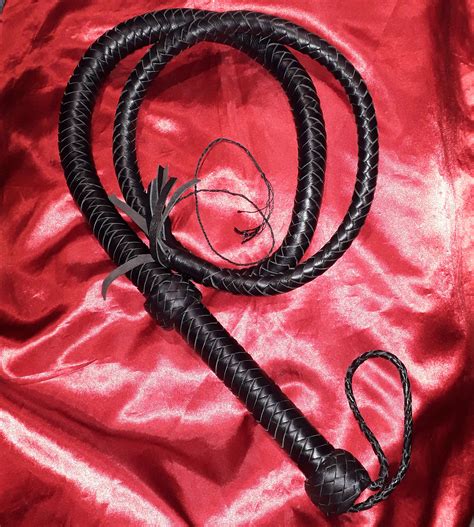 Bull Whip Leather Large Spanking Toy Lederpeitsche Latigo 6 Etsy