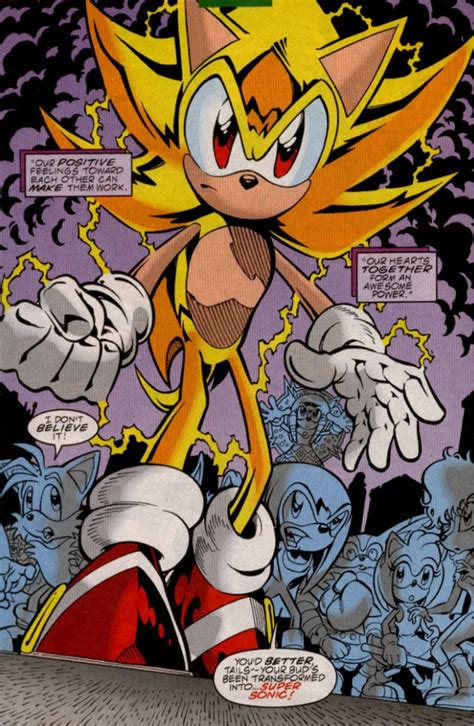 Super Sonic Mobius Encyclopaedia Sonic The Hedgehog Comics