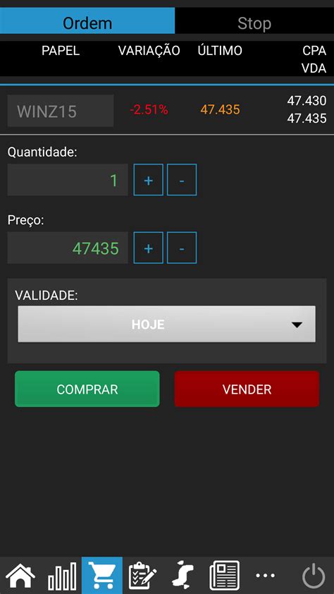 Plataforma de Negociação na BMF Bovespa cotações em tempo real e