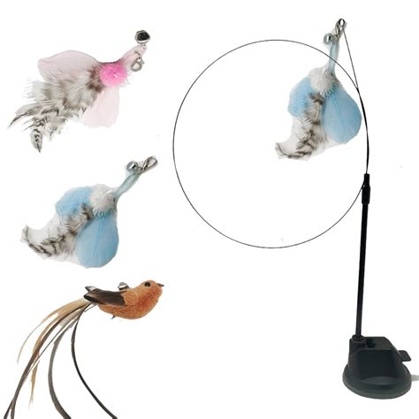 Feelers Cat Toy Suction Cup 3 Pack Cat Toys With An Upgraded Suction Cup Cat Teaser Wand Toys