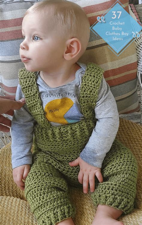 37 Cute Crochet Clothes For Baby Boys