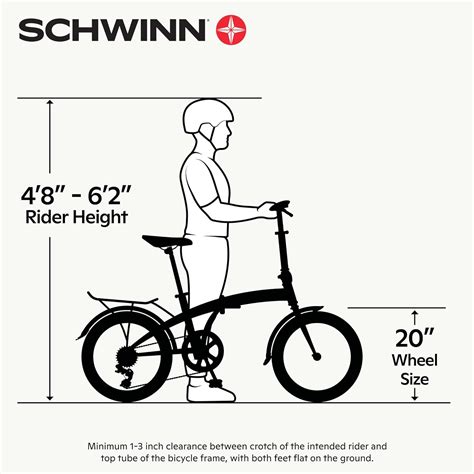 Buy Schwinn Loop Adult Folding Bike 20 Inch Wheels 7 Speed Drivetrain Rear Carry Rack