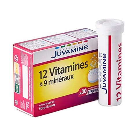 JUVAMINE 12 Vitamines 9 Minéraux Aide à réduire la fatigue