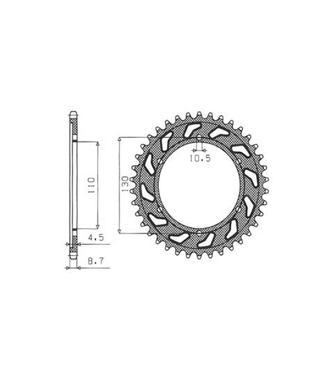 Steel Rosette For Secondary Chains Type Sunstar Teeth