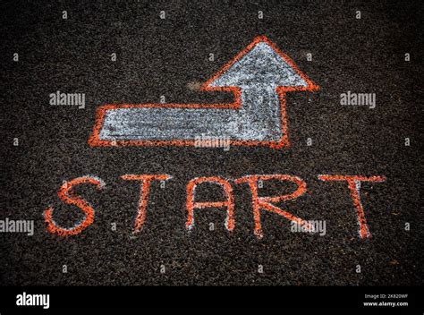 start text  arrow  road stock photo alamy