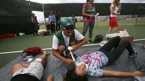 Cathedral City students help 'victims' during earthquake drill