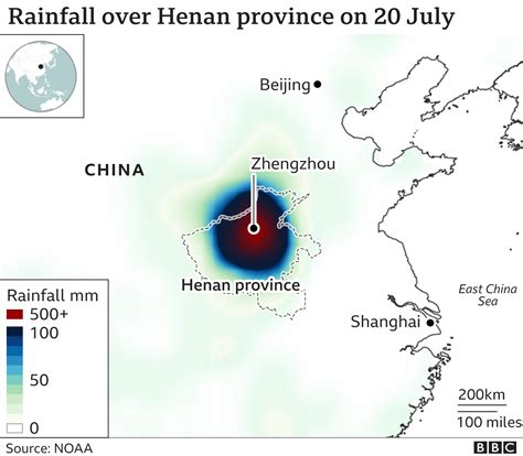 China Flooding Map