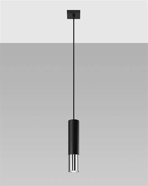 Modernistyczna LAMPA wisząca SL 0940 metalowa OPRAWA loftowy ZWIS tuba