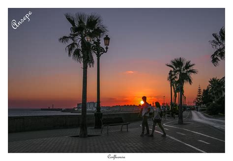 Confluencia Atardecer en el Paseo del Vendaval de Cádiz Flickr