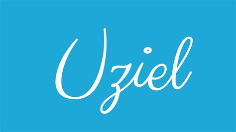 Learn How To Write The Name Uziel Signature Style In Cursive Writing