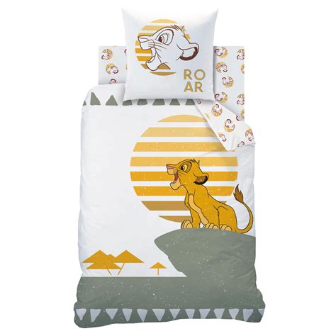 Le Roi Lion Parure De Lit Imprim E Coton Disney Home Le Roi