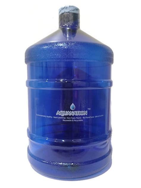 Aquanation 1 Gallon Polycarbonate Reusable Daily 8 Plastic Drinking Water Bottle Jug Container