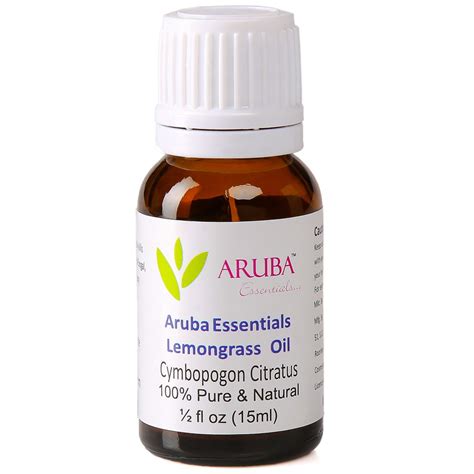 Aruba Essentials Pure Lemongrass Essential Oil 15 Ml Buy Aruba Essentials Pure Lemongrass