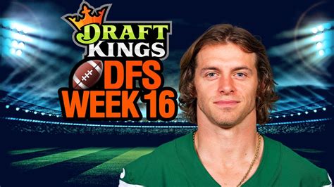 Nfl Dfs Picks Week 16 Draftkings 2021 Youtube