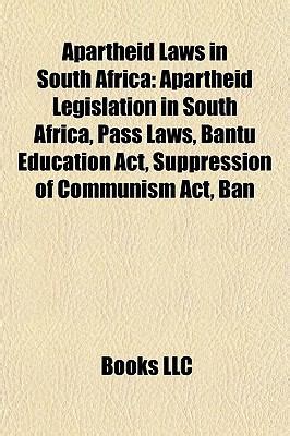 Apartheid Laws in South Africa - Reviews, Description & more - ISBN ...