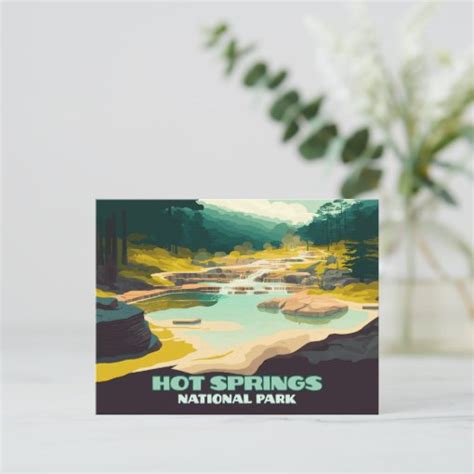 Hot Springs National Park Arkansas Vintage Retro Postcard Zazzle