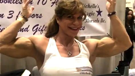 Strongest 60 Years Old Female Bodybuilder In The World Michelle Brent