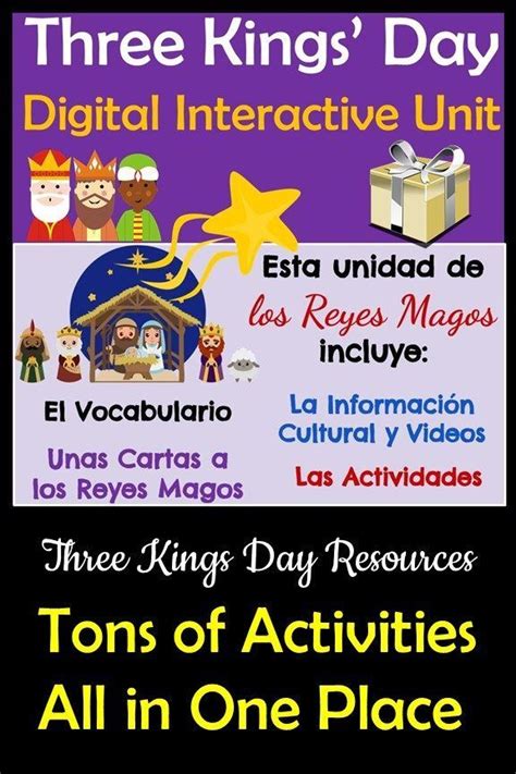 Three Kings Day Reyes Magos Resources Book Publication Class Activities High School Spanish