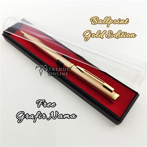 Jual Art J U Pulpen Hadiah Exclusif Nuansa Gold Dengan Box Mika