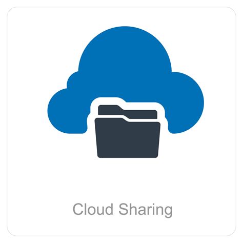 Cloud Sharing and Folder icon concept 25903550 Vector Art at Vecteezy