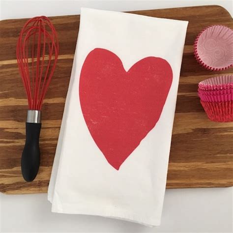 Valentines Day Decor Valentine S Day Gift Flour Sack Etsy