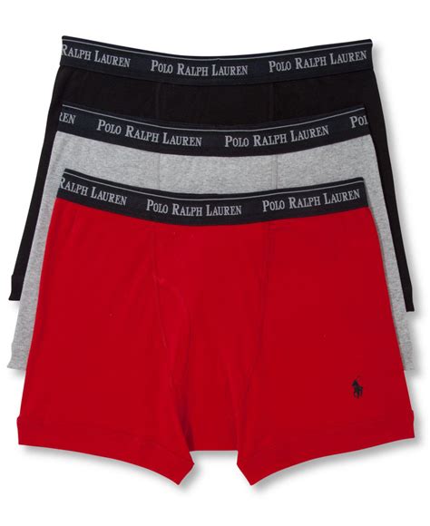 Lyst - Polo Ralph Lauren Underwear, Boxer Briefs 3 Pack in Red for Men