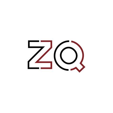 Abstract Letter Zq Logo Design With Line Connection For Technology And