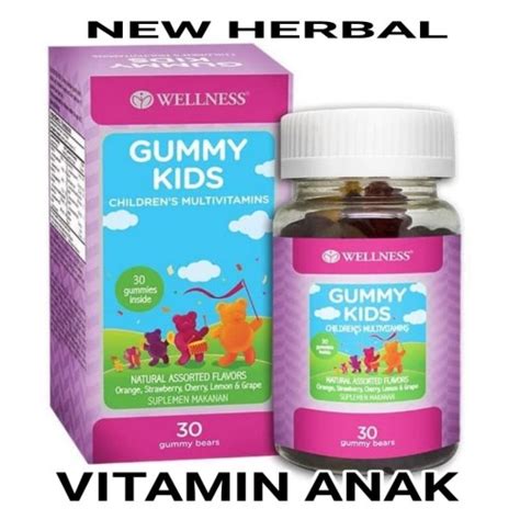 Jual WELNESS Gummy kids multivitamin anak..Gummy bears - Jakarta Utara ...