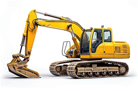 Premium Photo Excavator Isolated On White Background