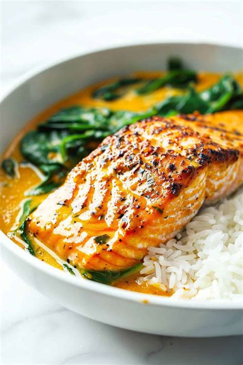 Salmon Coconut Curry - BeCentsational