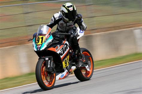 Brandon Altmeyer On Provisional Motoamerica Ktm Rc Cup Pole Position