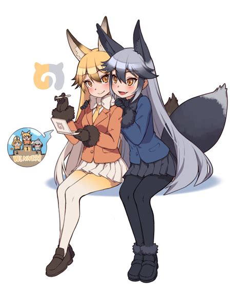 Ezo Red Fox And Silver Fox Kemono Friends Drawn By Kugitahoritaira