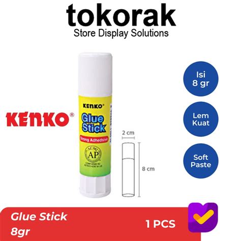 Jual GLUE STICK KECIL KENKO 8 GR LEM KERTAS LEM BATANG LEM STIK